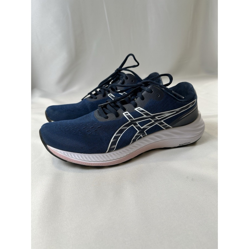 Asics Gel Excite 9.5 1012b182 Running Shoes Womens Size 9 Mako Blue White EUC - Picture 2 of 9